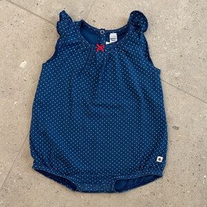 Petit Bateau Polka Dot Romper Size 9 m, 71 cm
